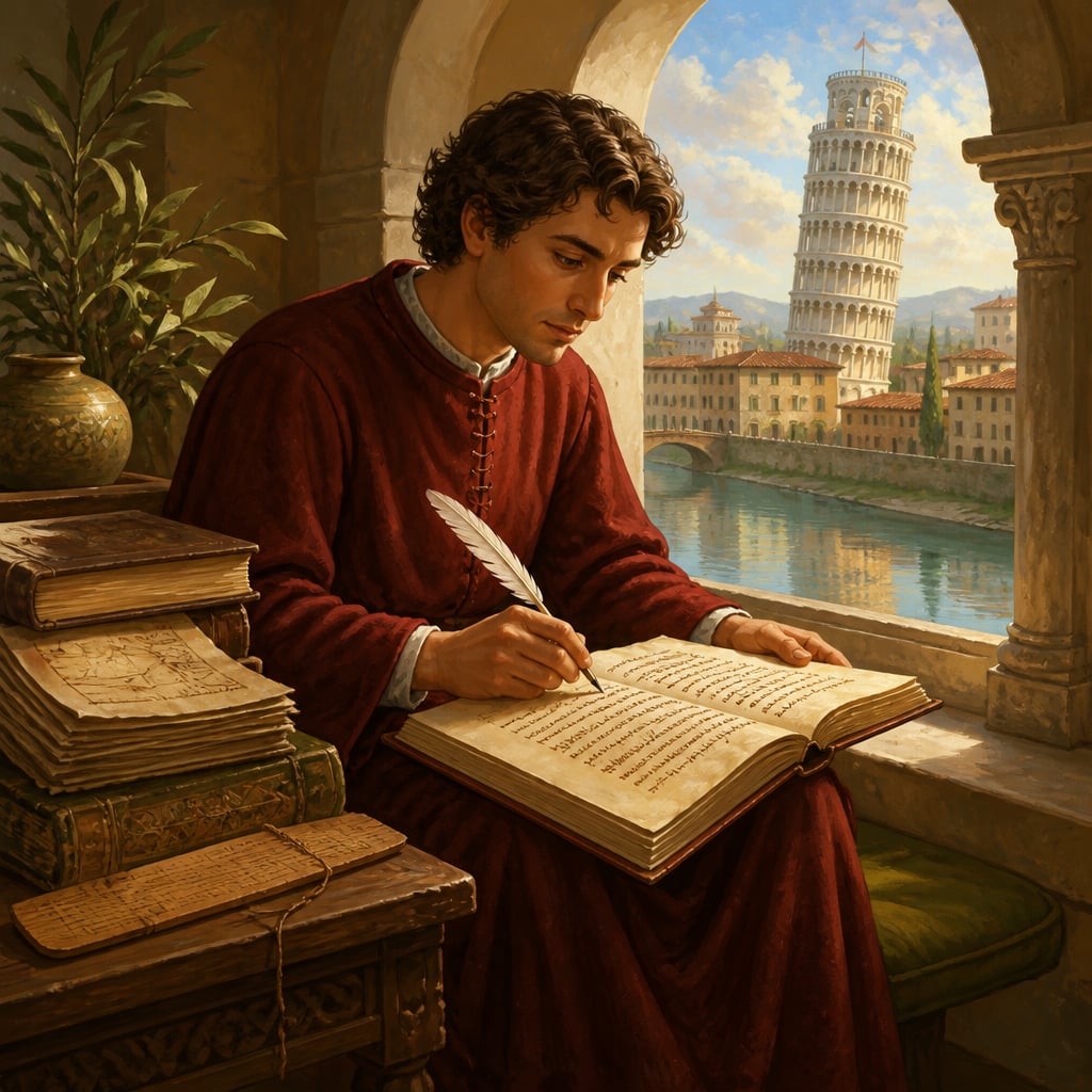 Fibonacci composing Liber Abaci and naming the Indian method