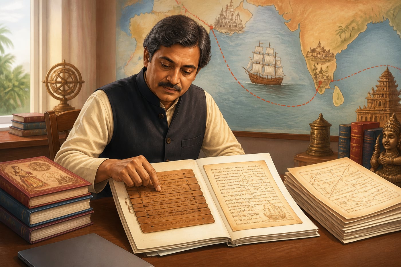 Historian C.K. Raju comparing Kerala and European mathematical sources