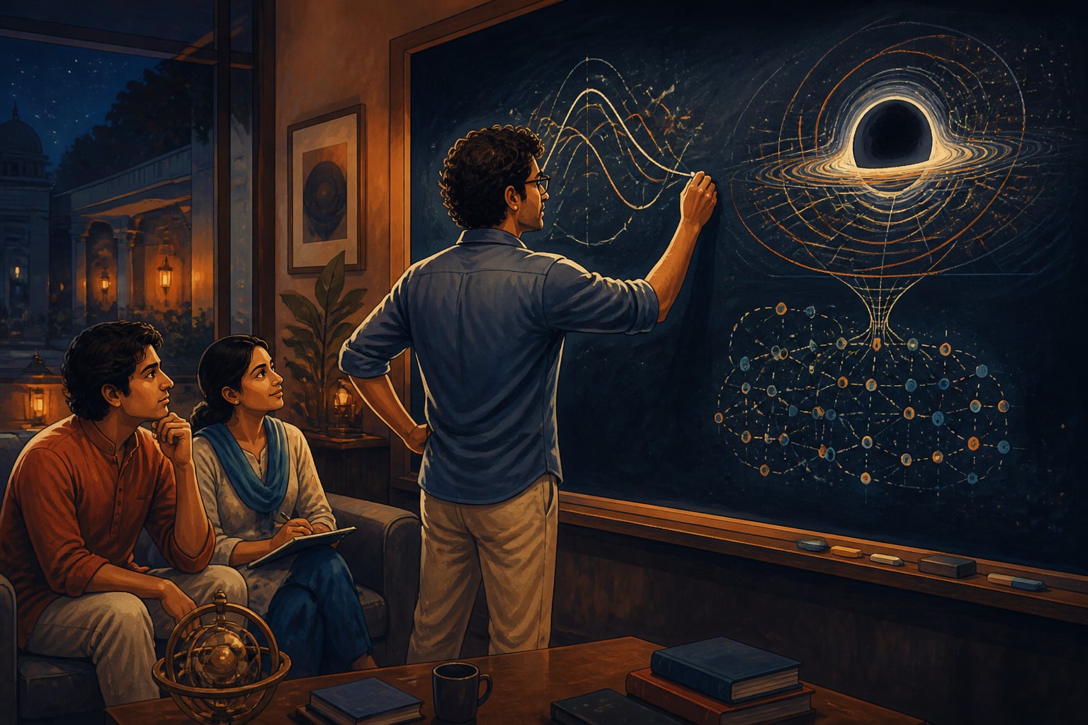 Physicist deriving black hole microstates from mock theta