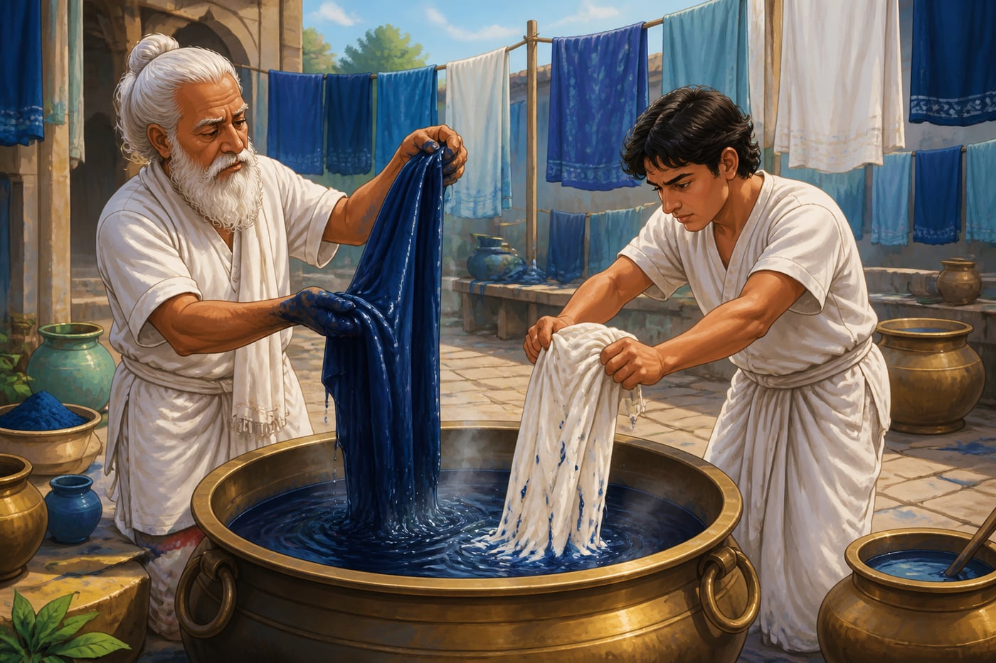 The classical cloth-and-dye metaphor for Pañcakarma preparation