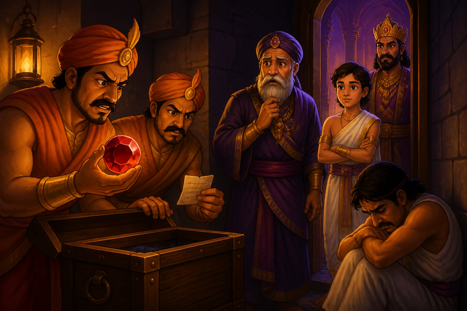 The royal ruby discovered in the servant's quarters