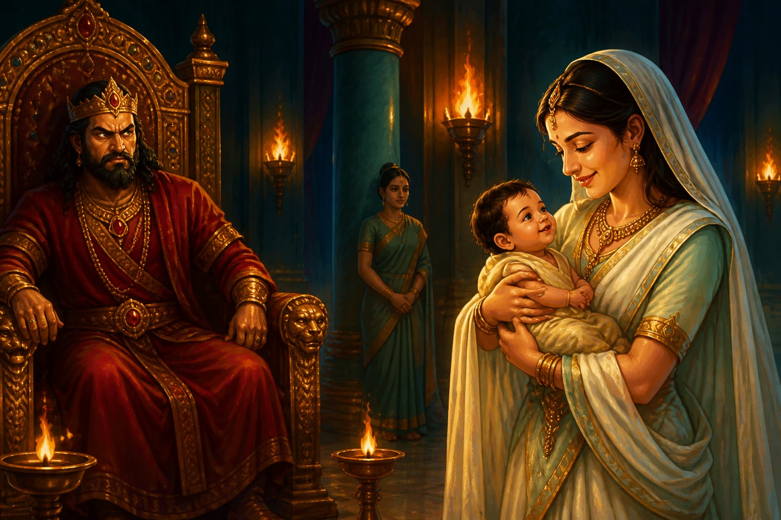 King Mahapatu's jealousy of his infant son