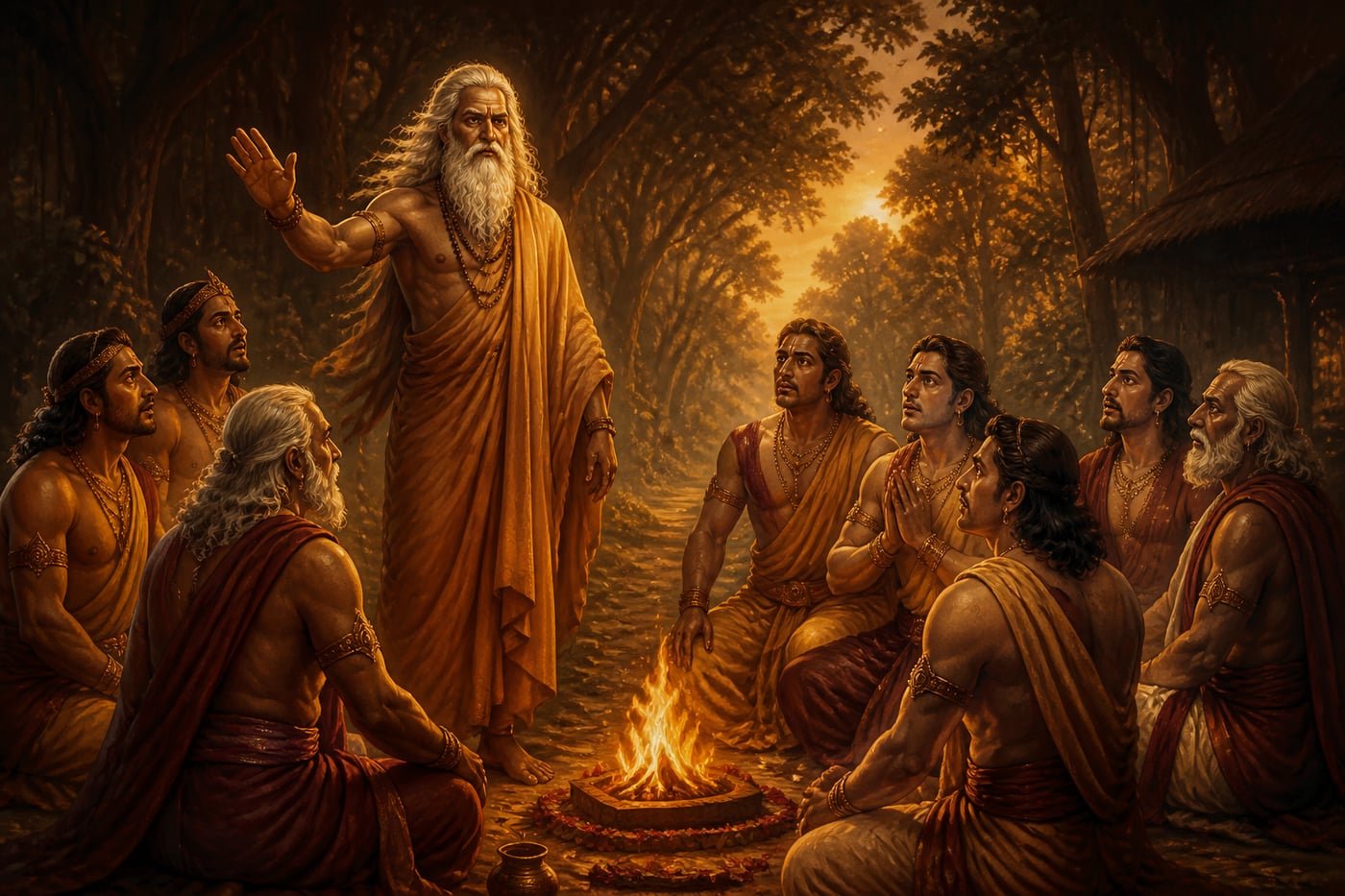 Vyasa offers to summon the dead from the river