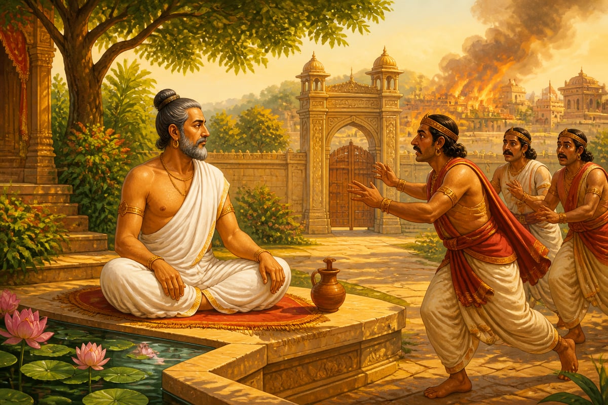 King Janaka serene as his city is reported to burn