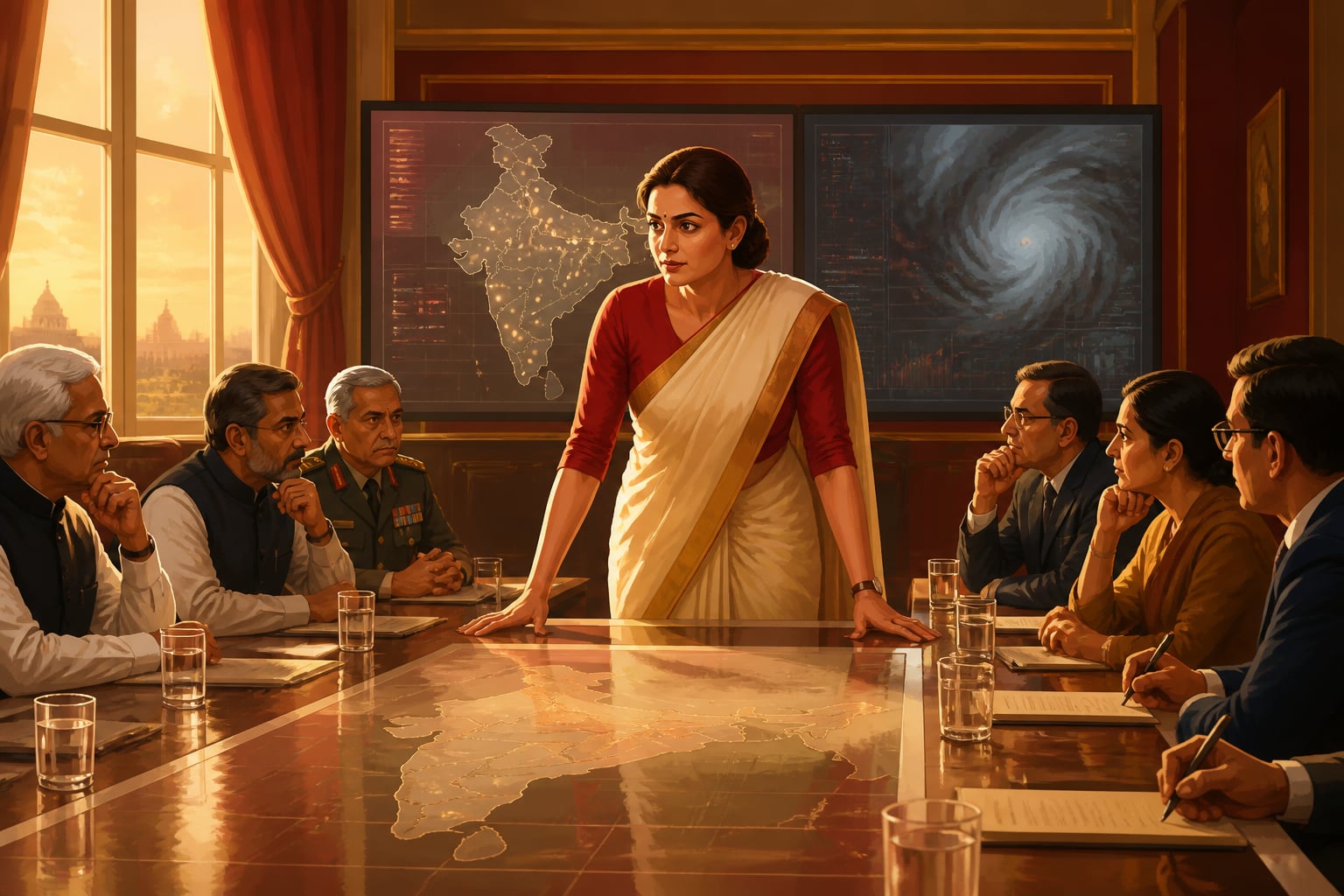 A modern policy maker making an emergency apad-dharma decision