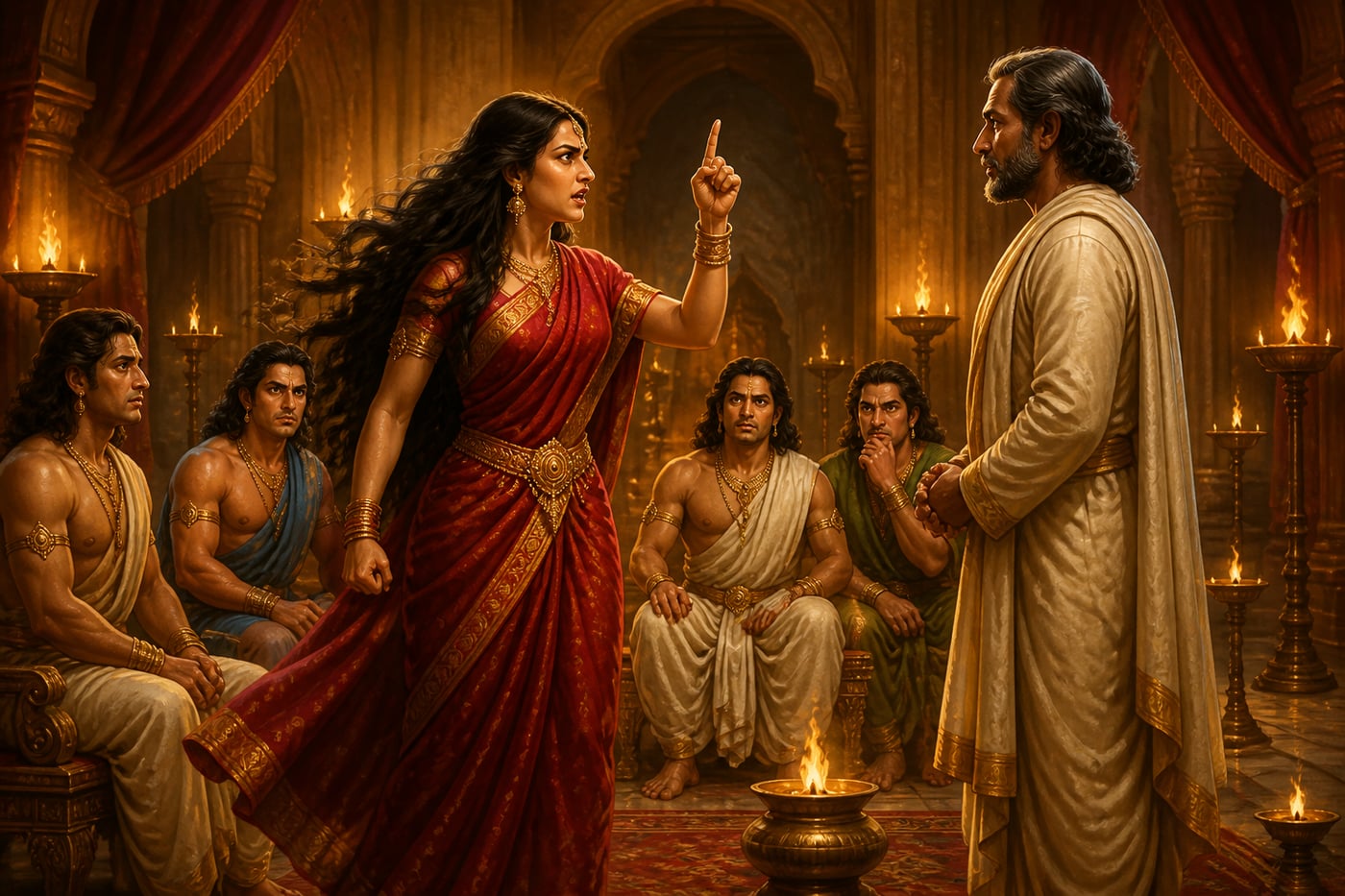 Draupadi rises with hair unbound to vow Duhshasana's blood