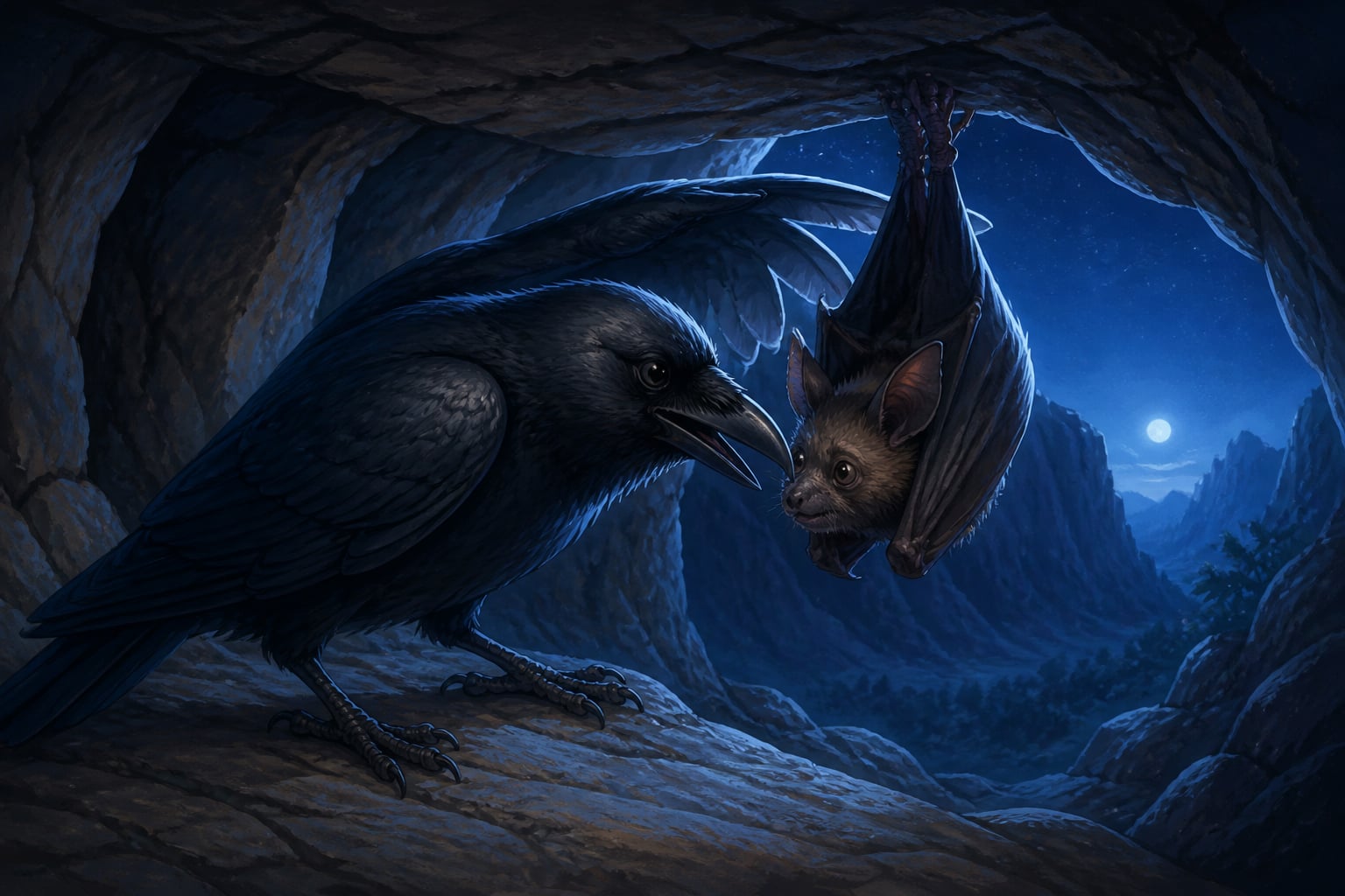 Sthirajivin whispers his message to Chittaka the bat