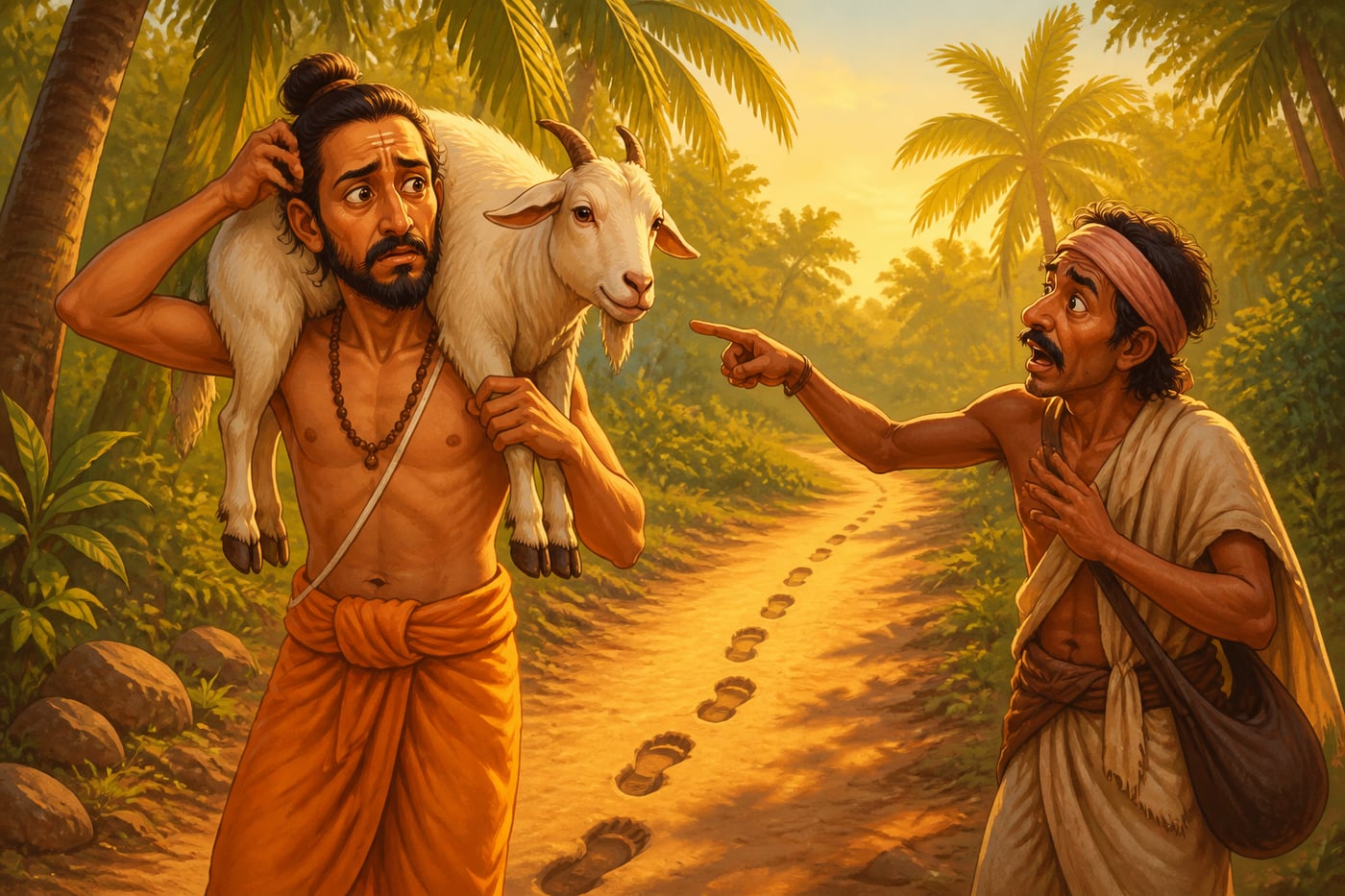Mitra Sharma confused on the path as the third rogue insists his goat is a dog