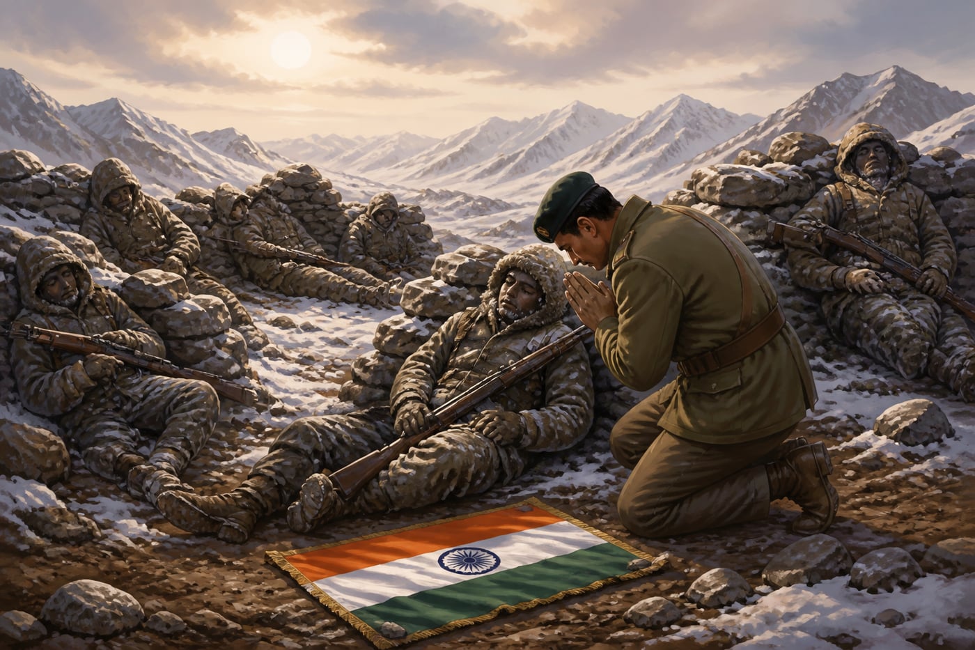 The frozen martyrs of Rezang La recovered in spring 1963