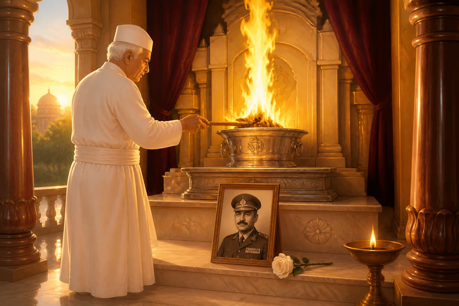 Parsi Fire Temple prayer for the Tarapore warrior tradition