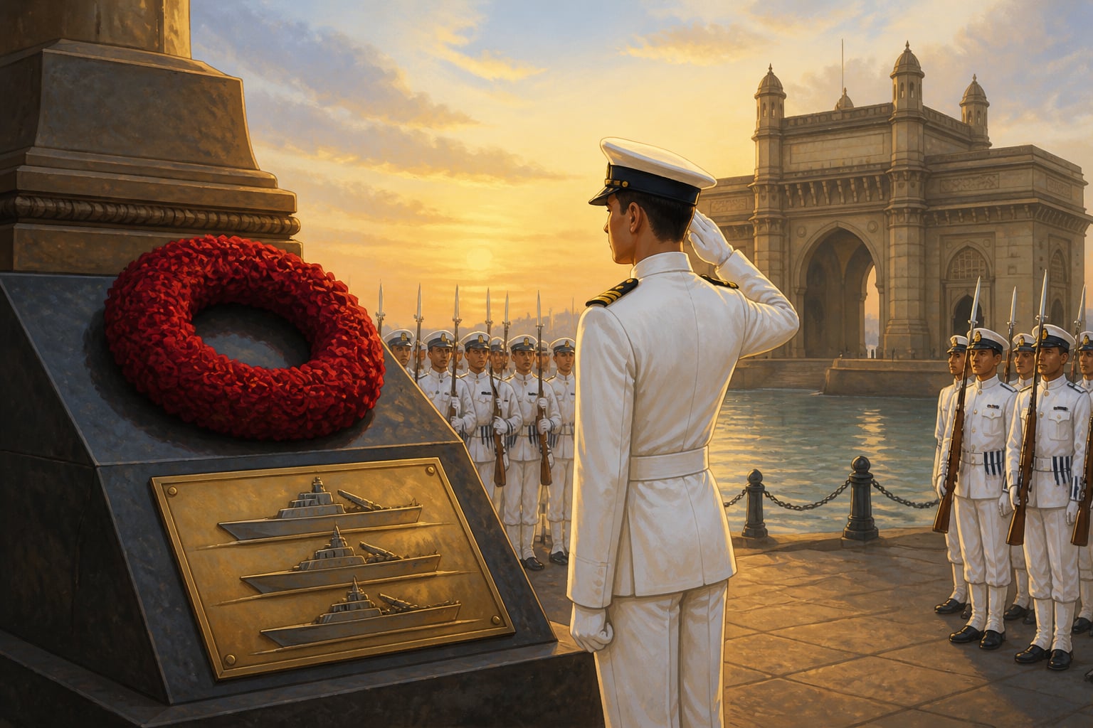 Navy Day commemoration at the Gateway of India