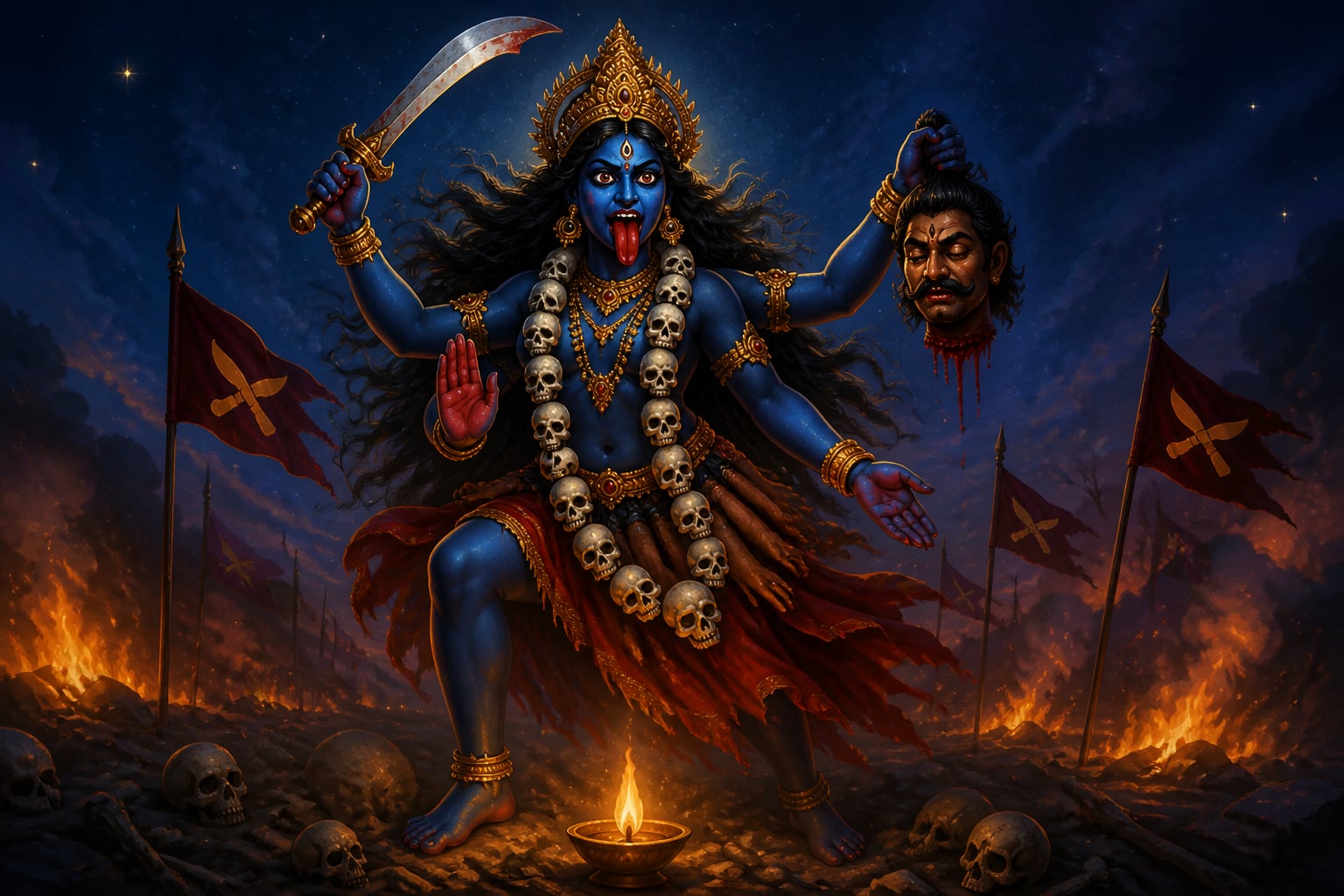 Mahakali invoked by the Gorkha battle cry
