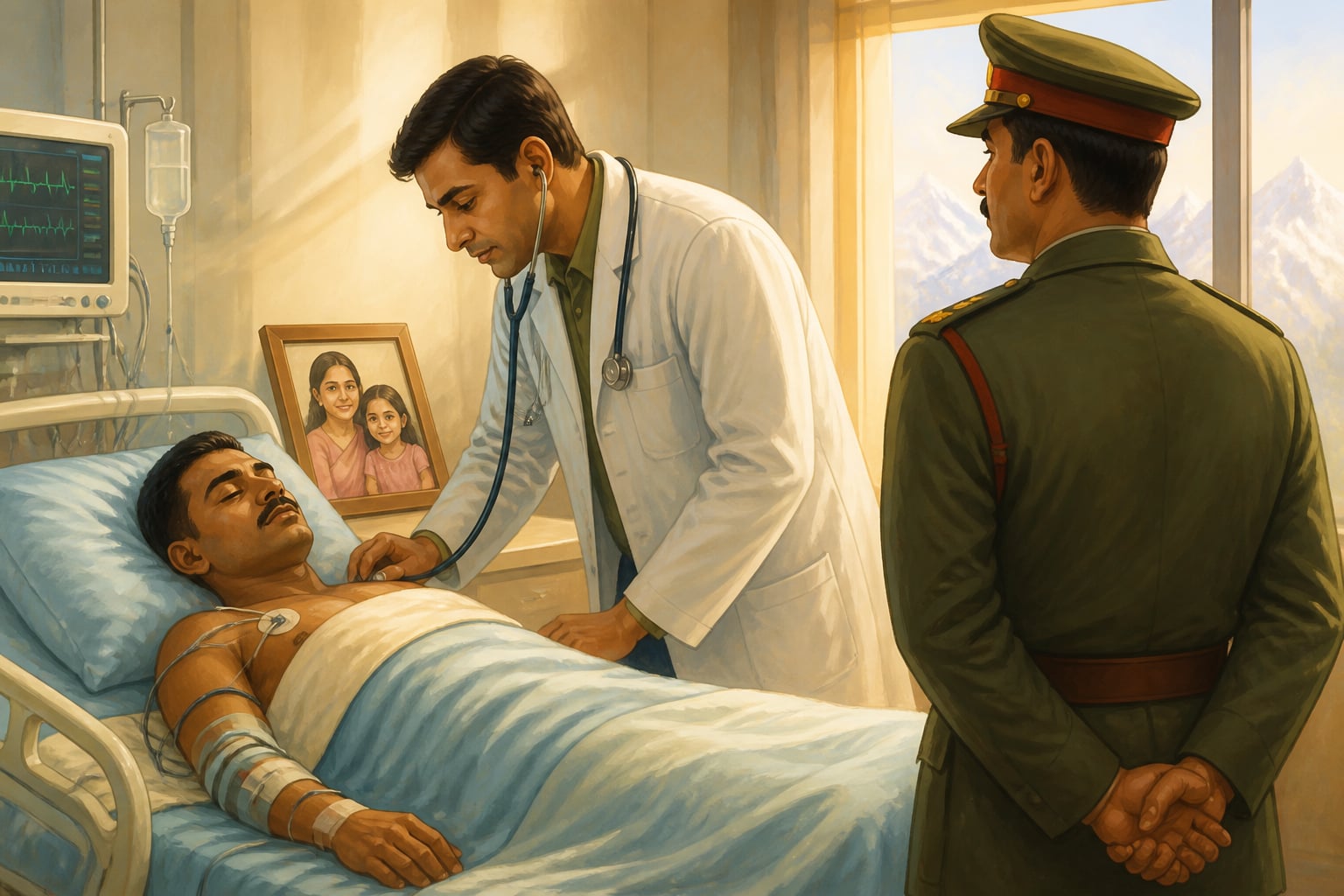 Hanumanthappa fighting for life in the Army hospital in Delhi