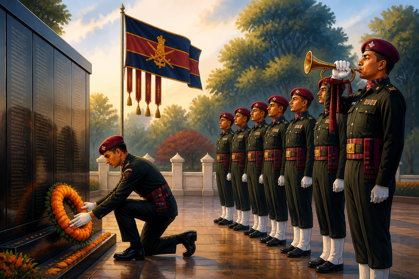Mahar Regiment commemoration at the regimental centre in Sagar