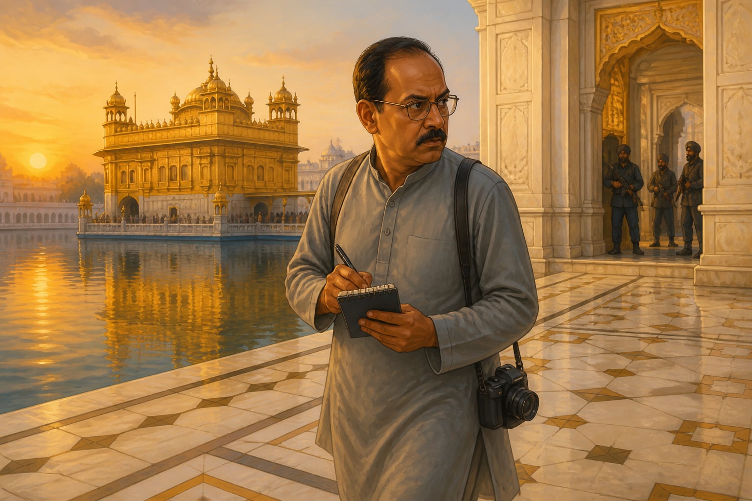 Doval disguised as a journalist inside the Golden Temple during Operation Black Thunder