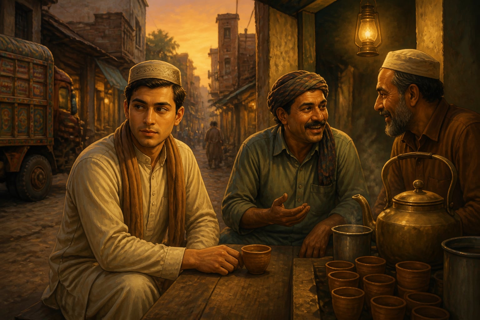 Young Ajit Doval undercover at a Lahore tea stall