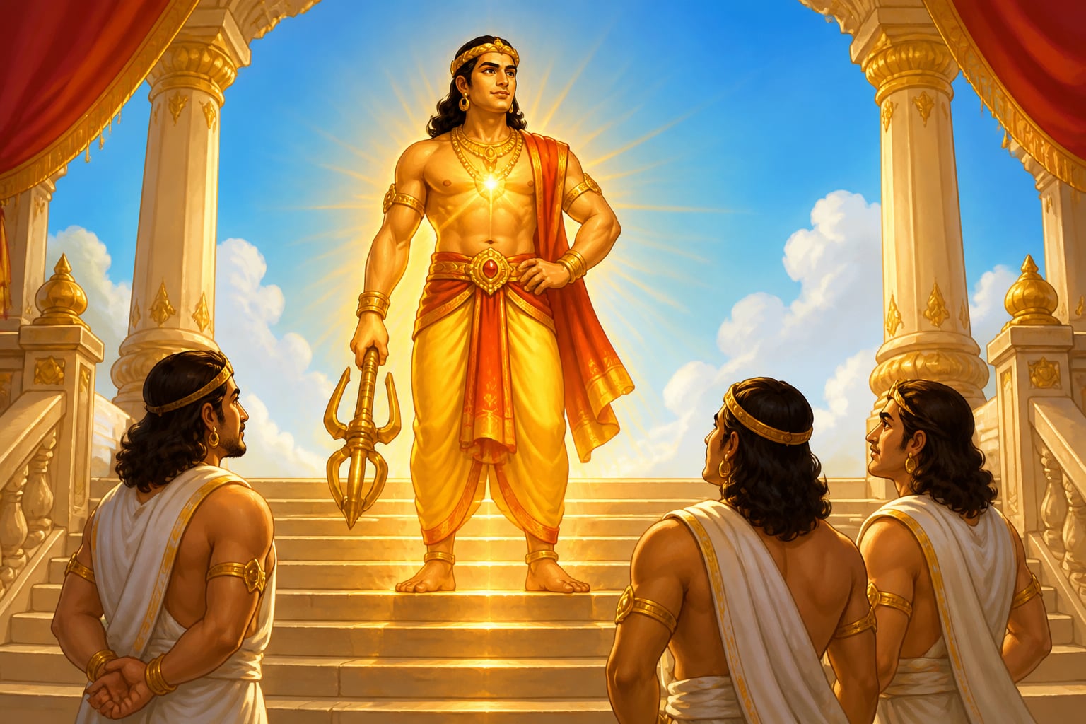 Indra integrating position and inner radiance