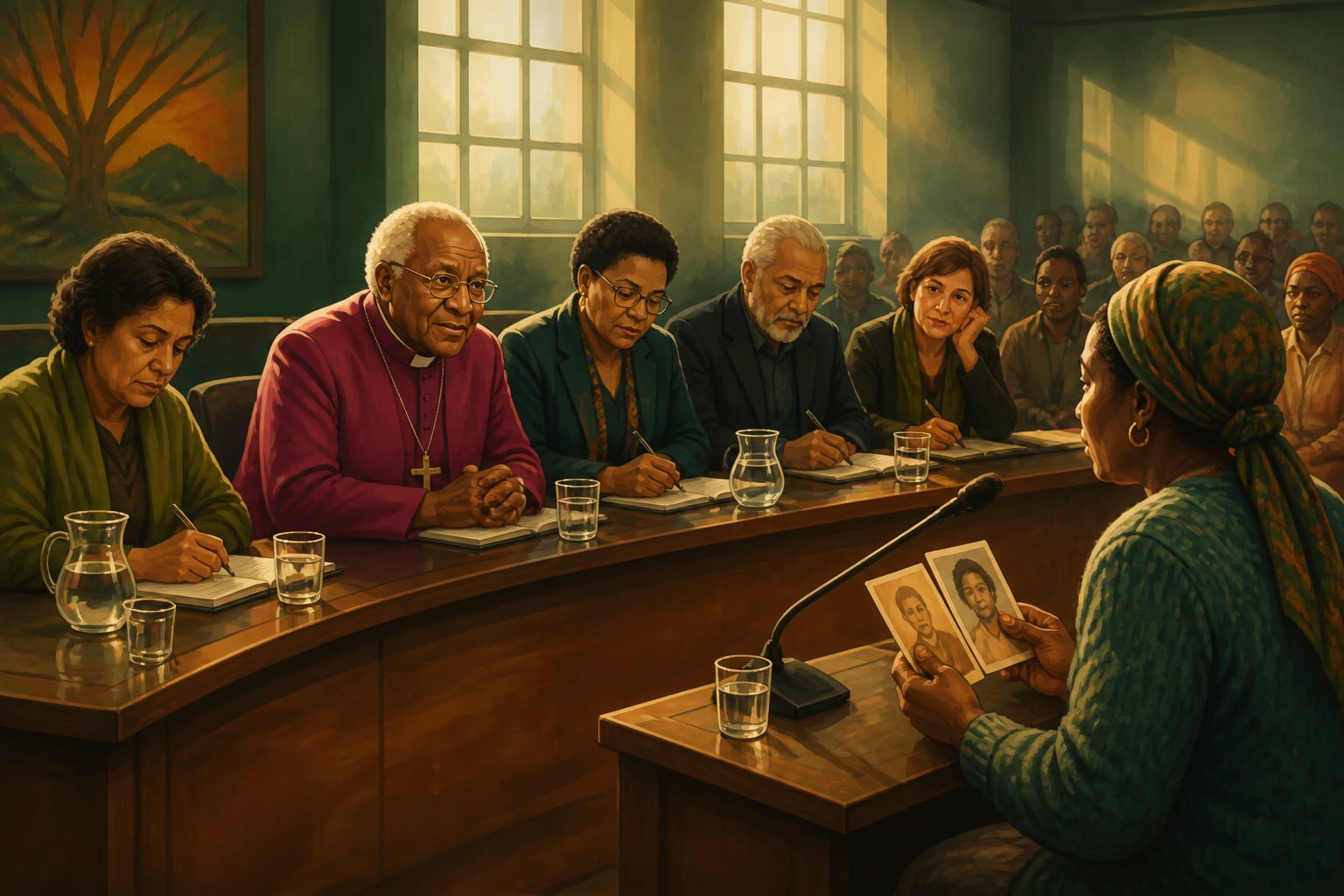 South African TRC hearing with Desmond Tutu
