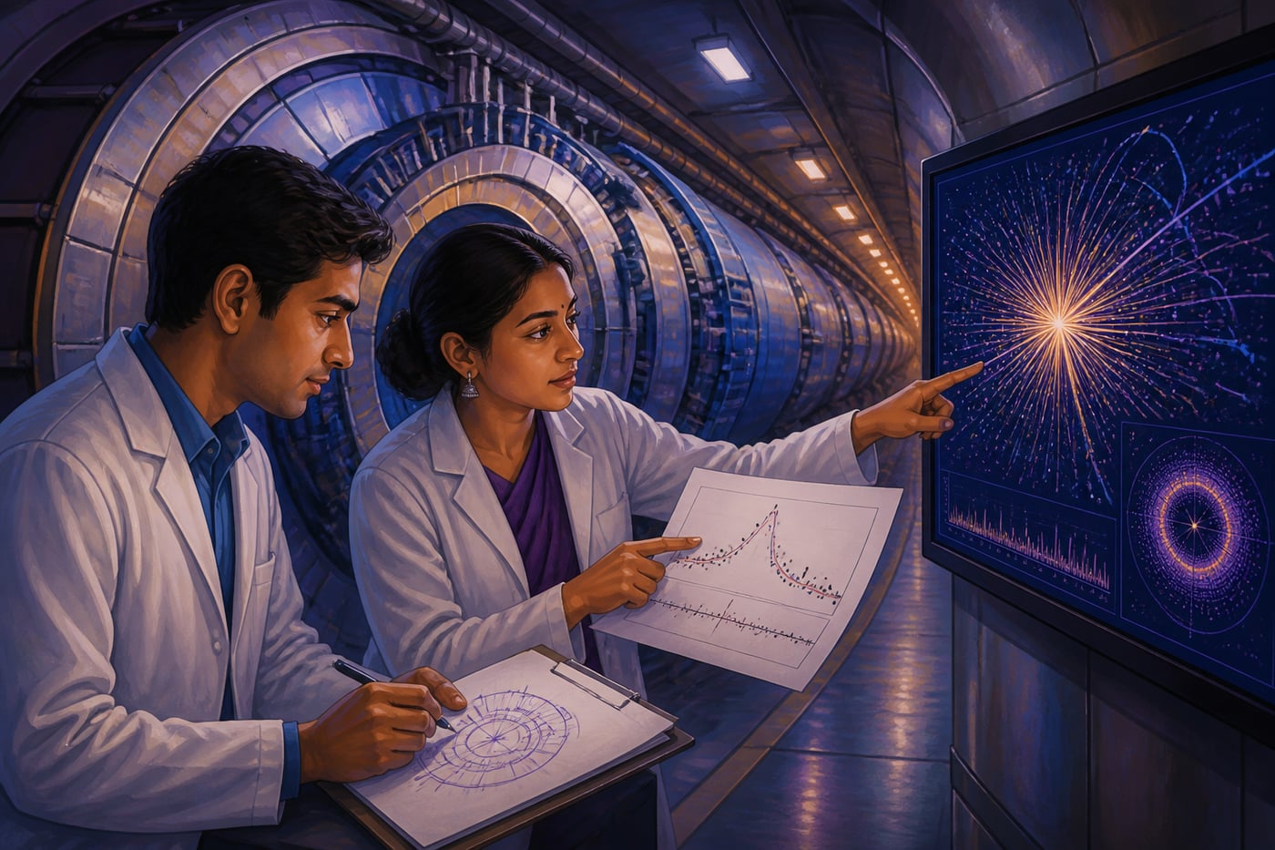 CERN physicists at the LHC turning a Higgs answer into the next question
