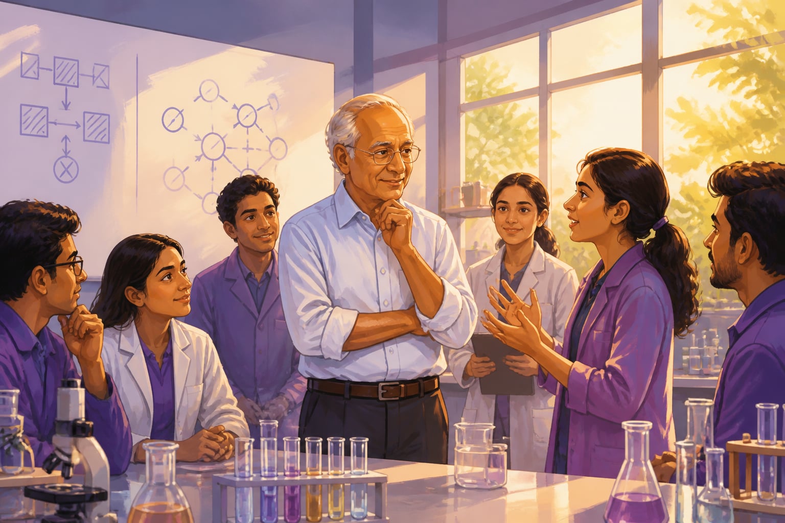 Raghunath Mashelkar listening to a young CSIR researcher rewrite the innovation paradigm