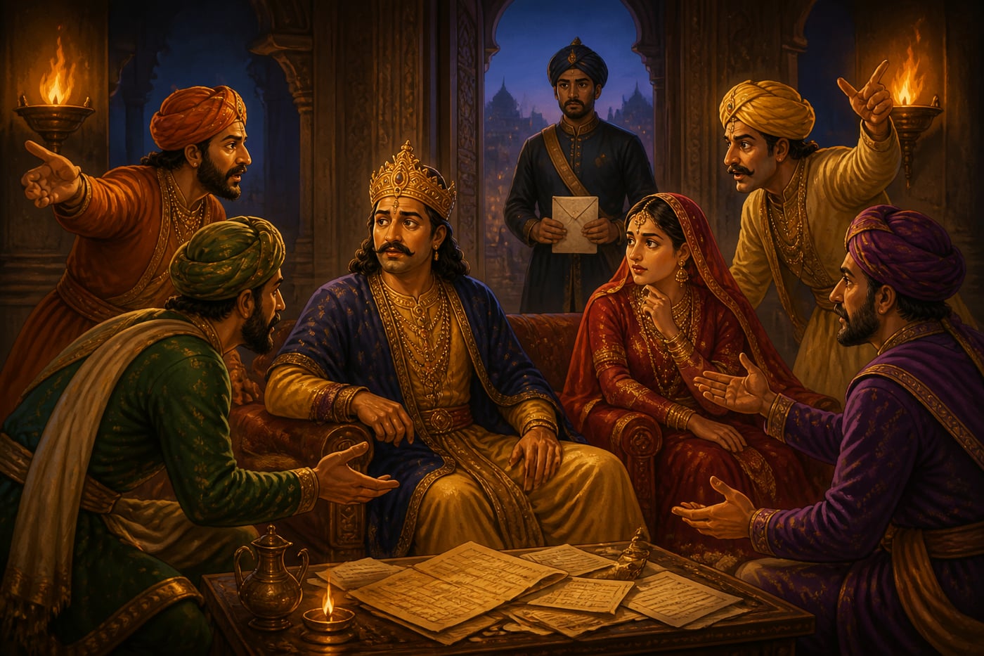 Prithviraj's scattered court pulled by competing voices