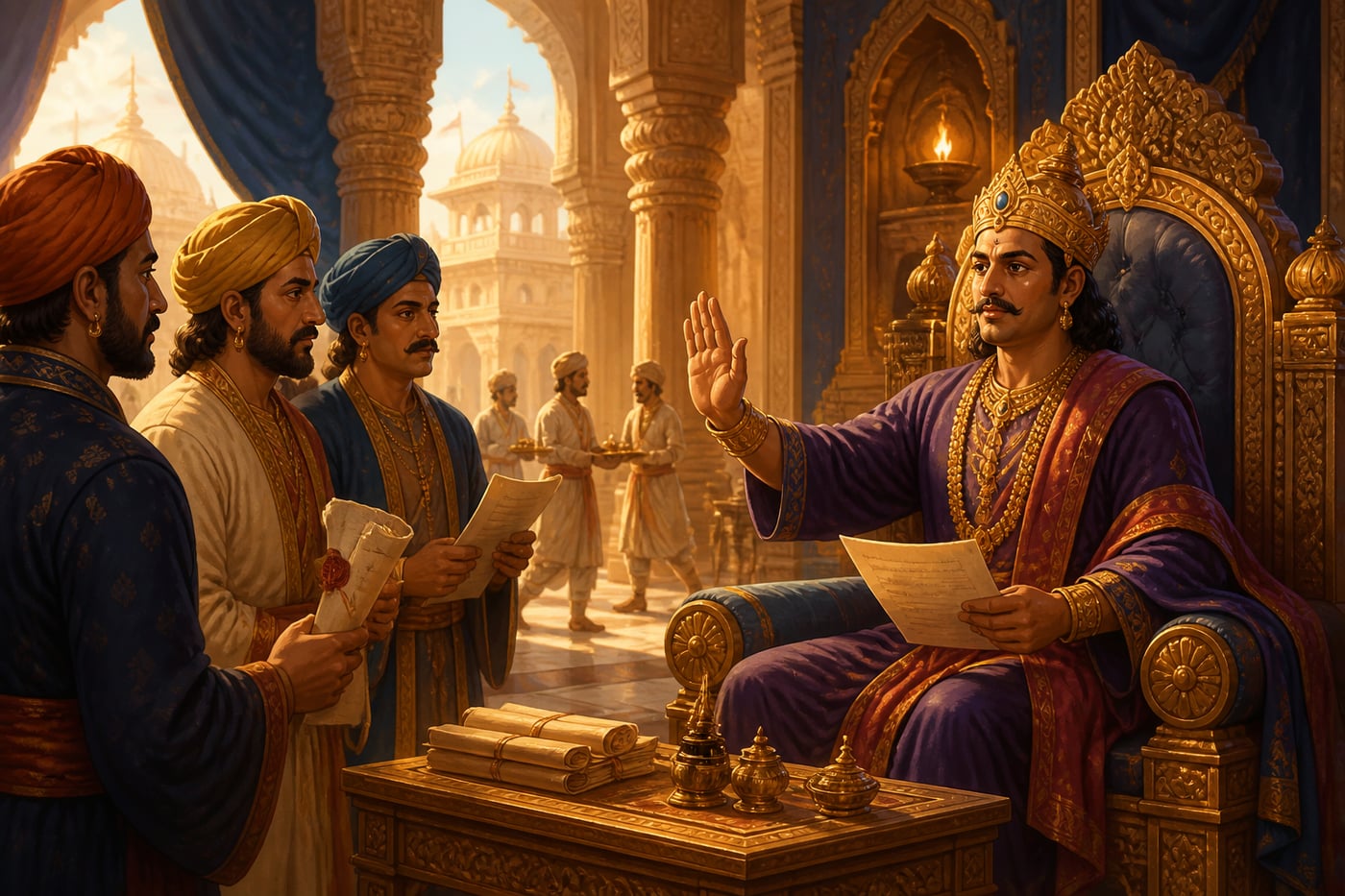 King Janaka active on Mithila throne