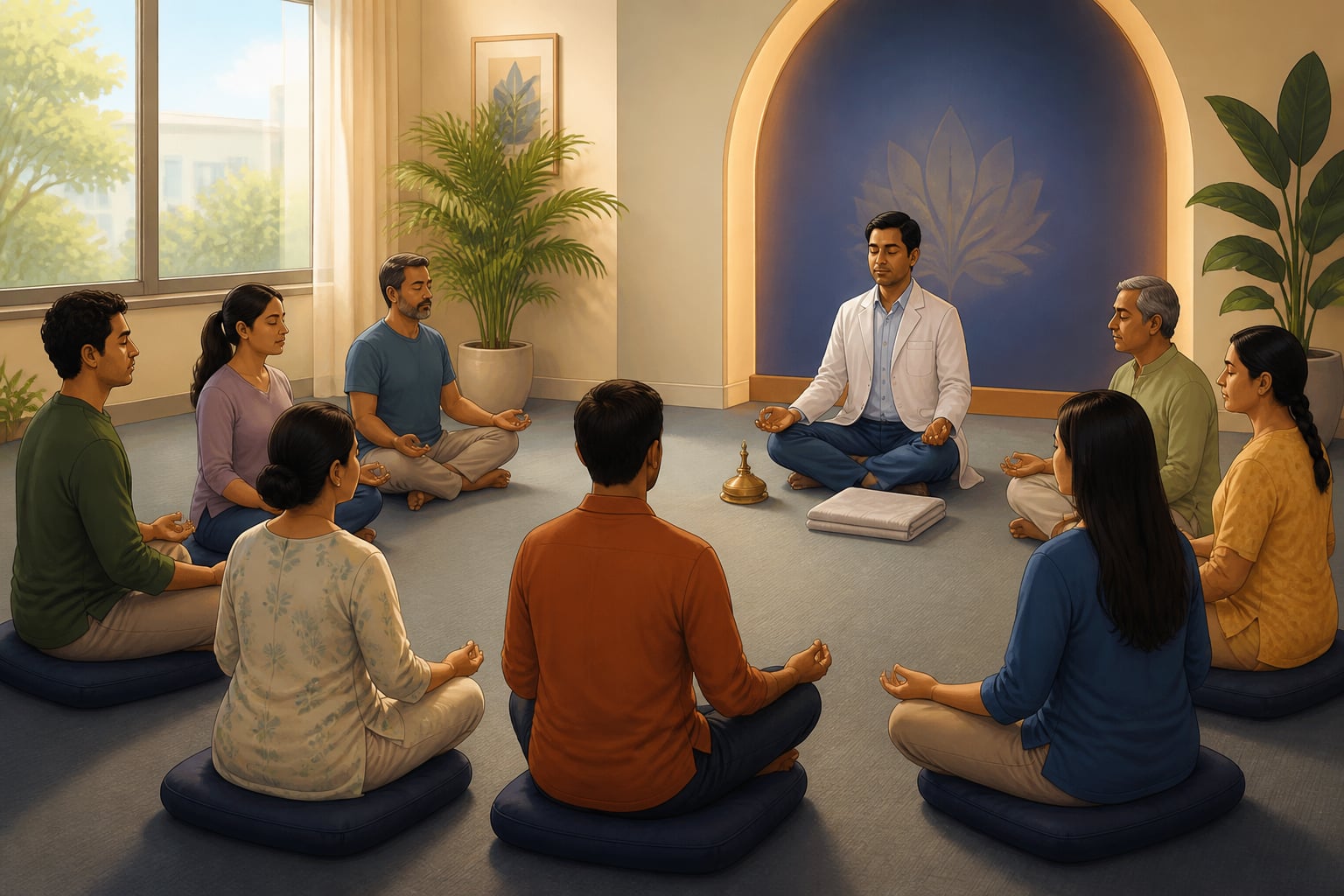 Mindfulness-based stress reduction practice in a modern clinic
