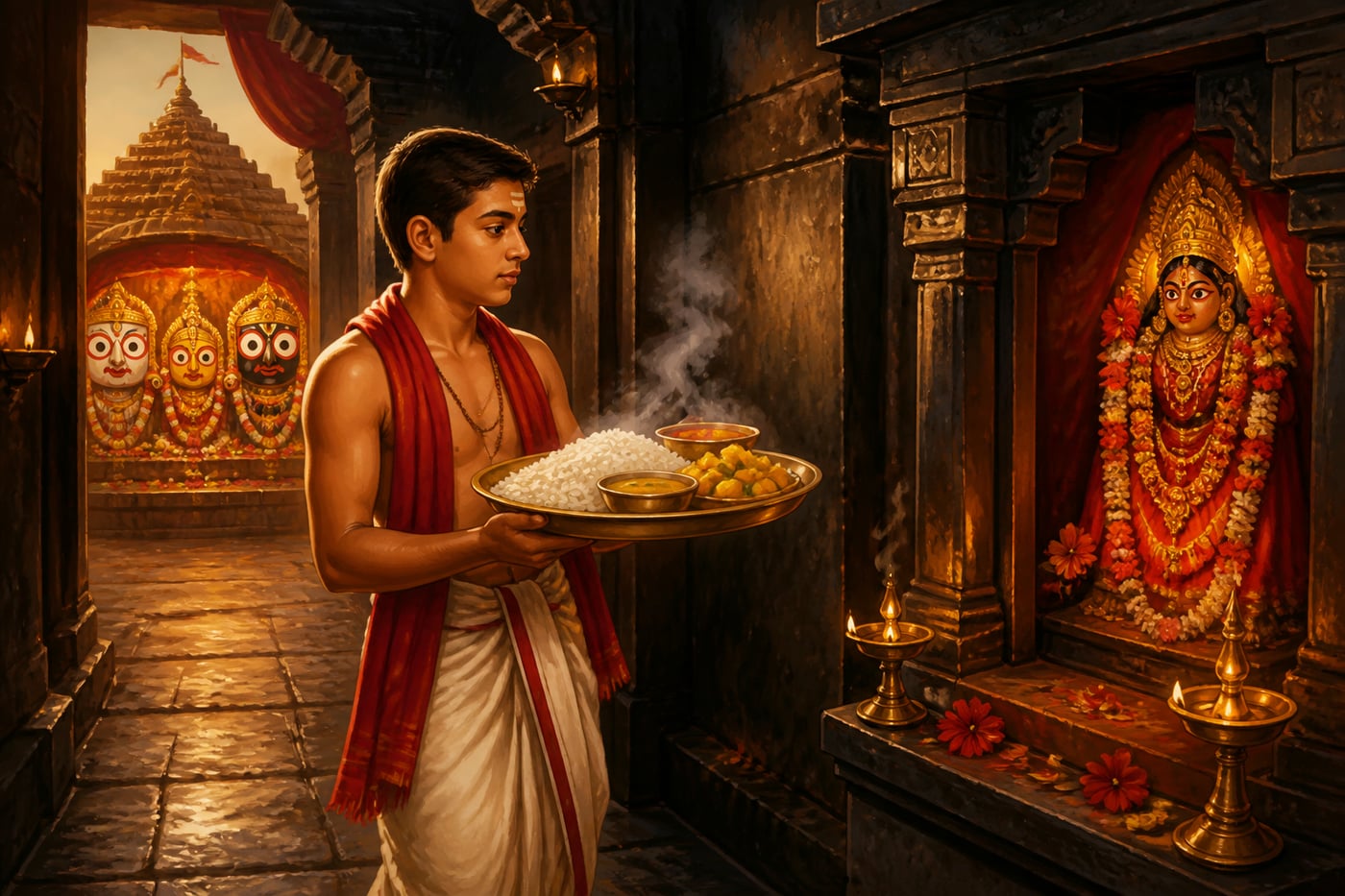 The Mahaprasad first offered to Vimala before Jagannath