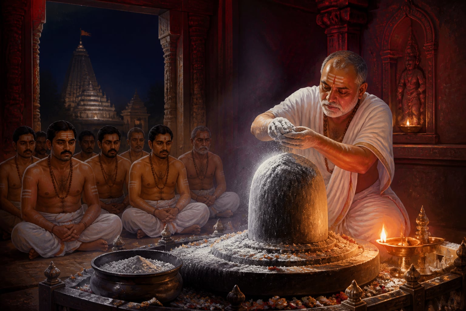 Bhasma Aarti at Mahakaleshwar Jyotirlinga before dawn