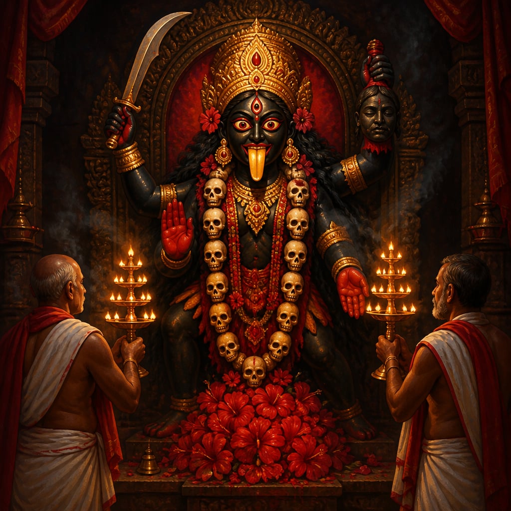 Kali murti at Kalighat