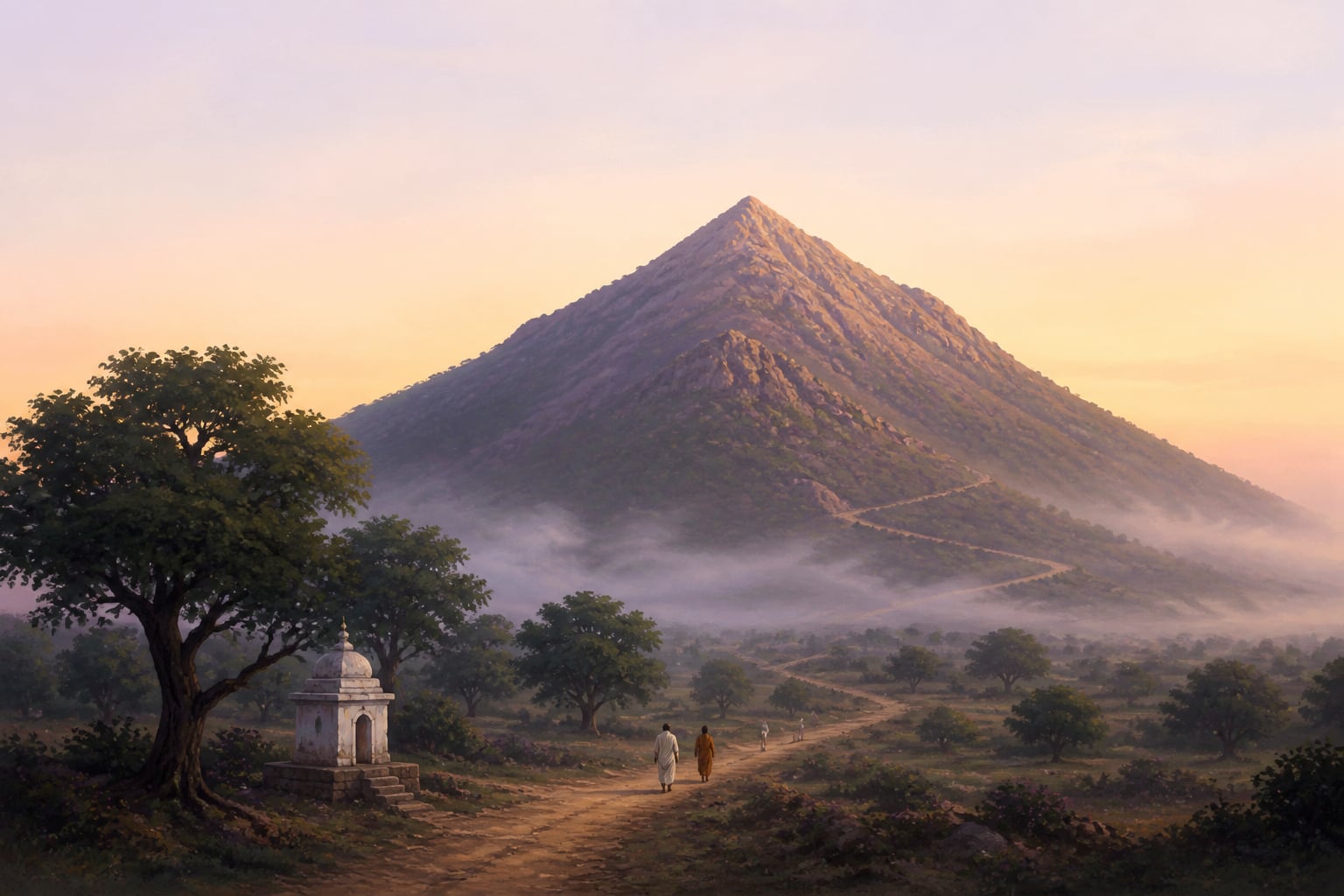 Mount Arunachala at first light