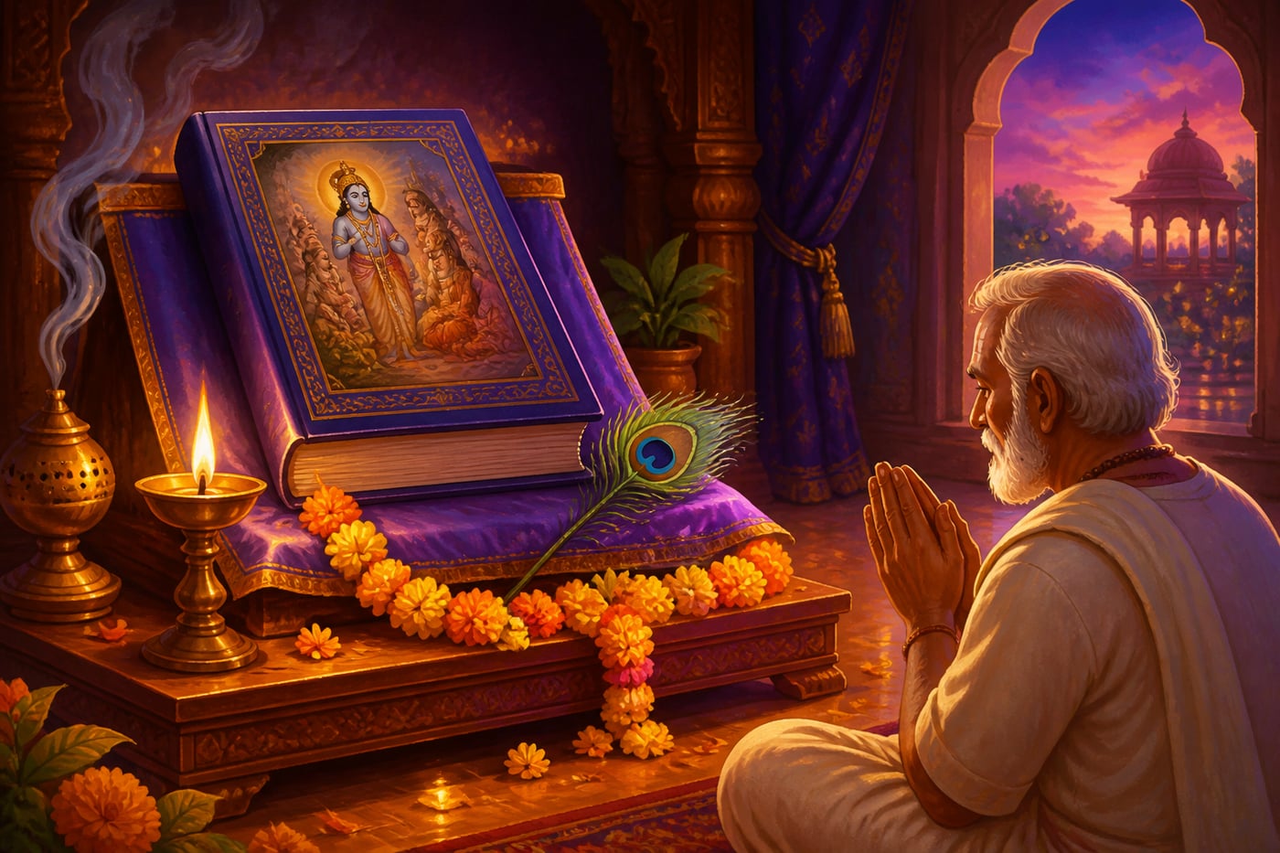 The Bhagavatam treated as Krishna's literary incarnation