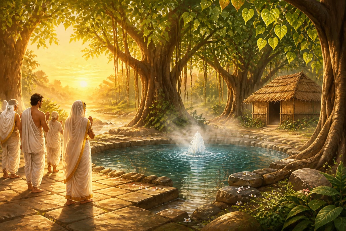Siddhapada and the surfacing Saraswati at dawn
