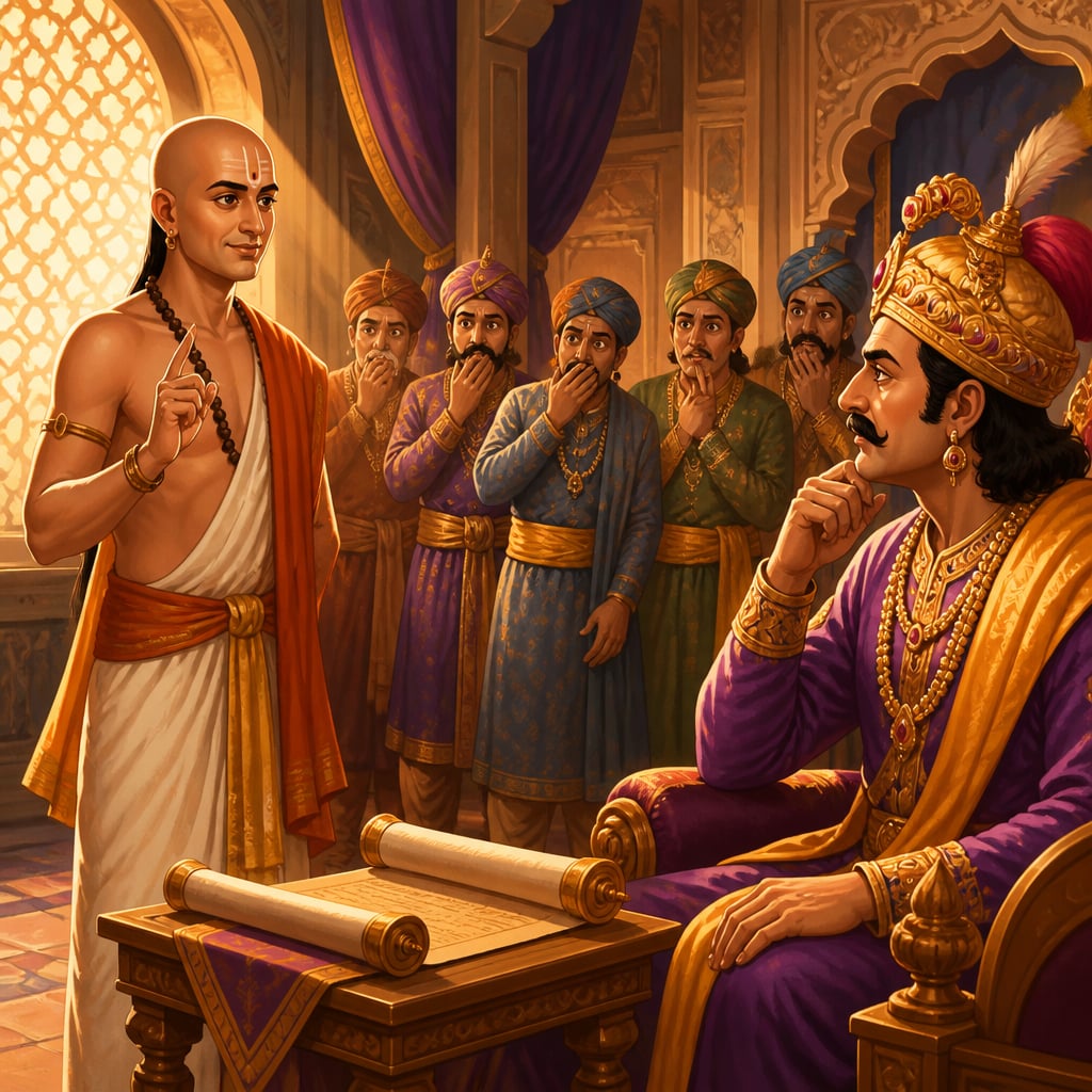 Tenali calmly names the king the biggest fool in his private chamber