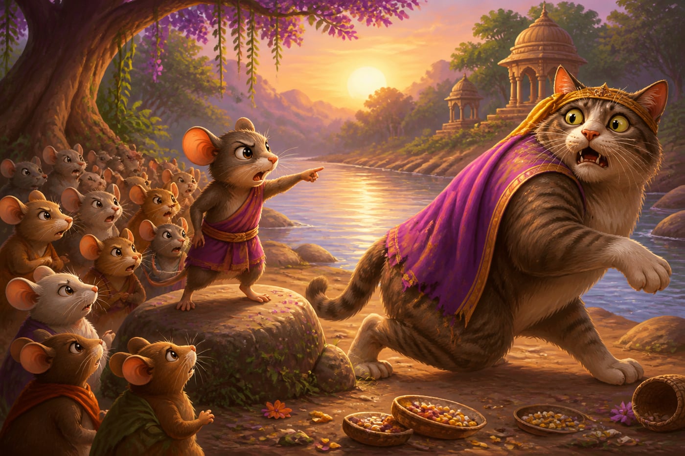 Chuha the young mouse exposing the holy cat's hidden hunger