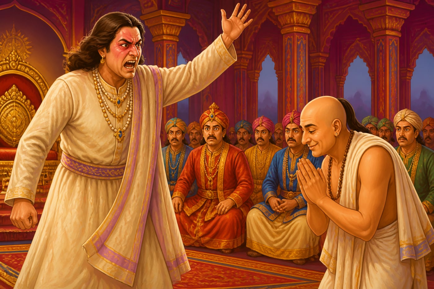 The arrogant scholar finally explodes in fury at Tenali