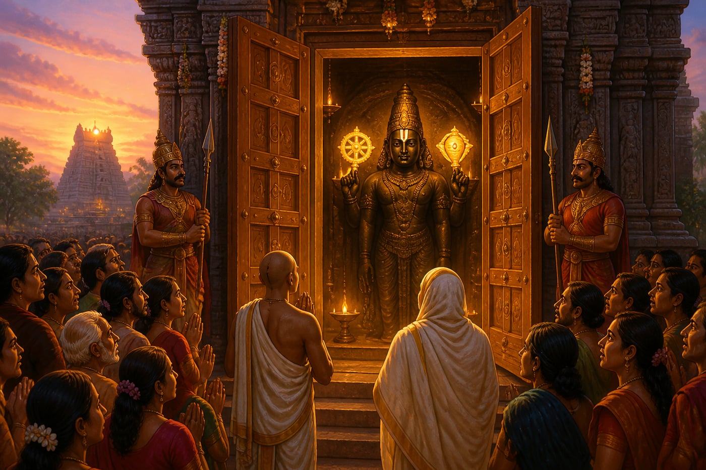 The sealed doors opened at dawn