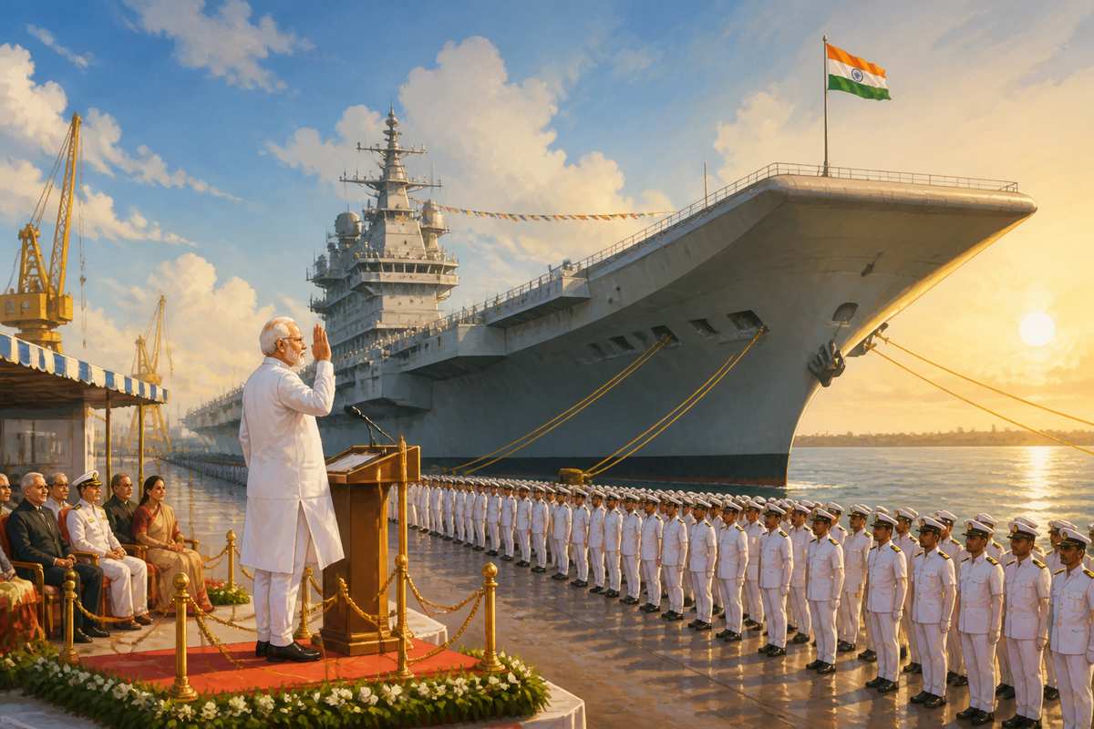 INS Vikrant commissioning at Cochin in 2022