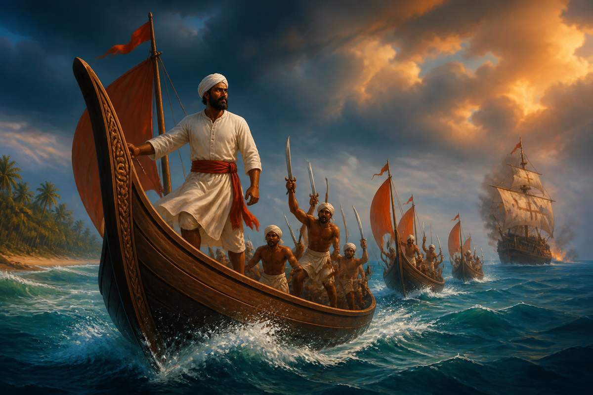 Kunjali Marakkar admiral resisting the Portuguese off Kerala
