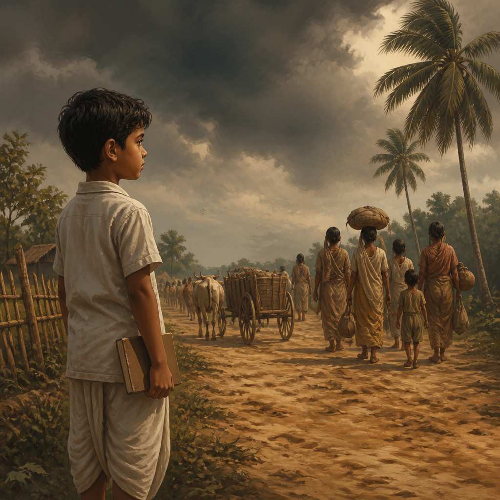Nine-year-old Amartya Sen witnessing the 1943 Bengal famine