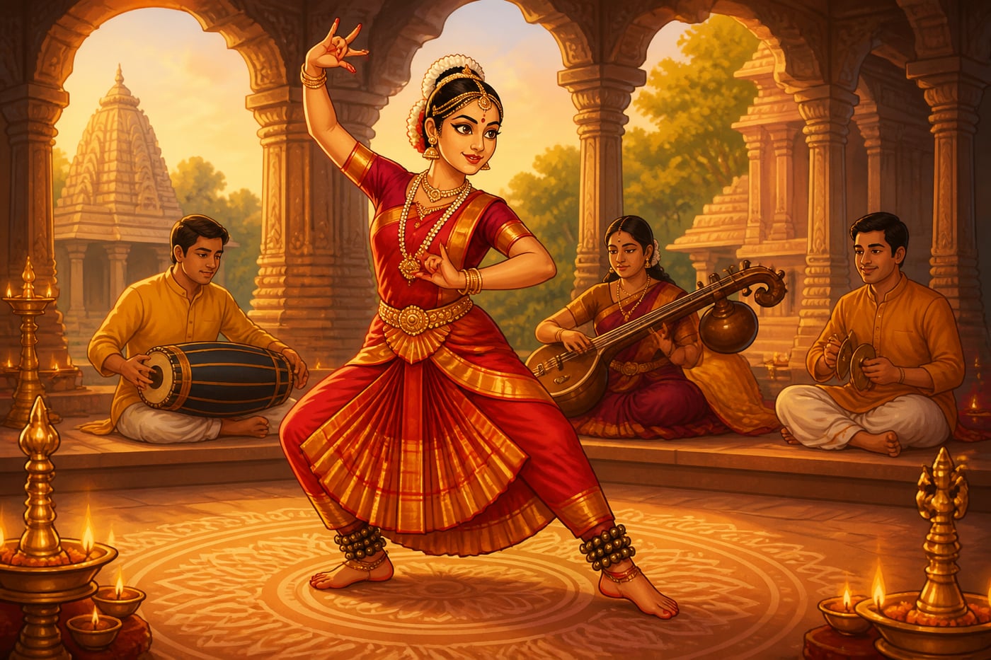 Bharatanatyam performance encodes living knowledge