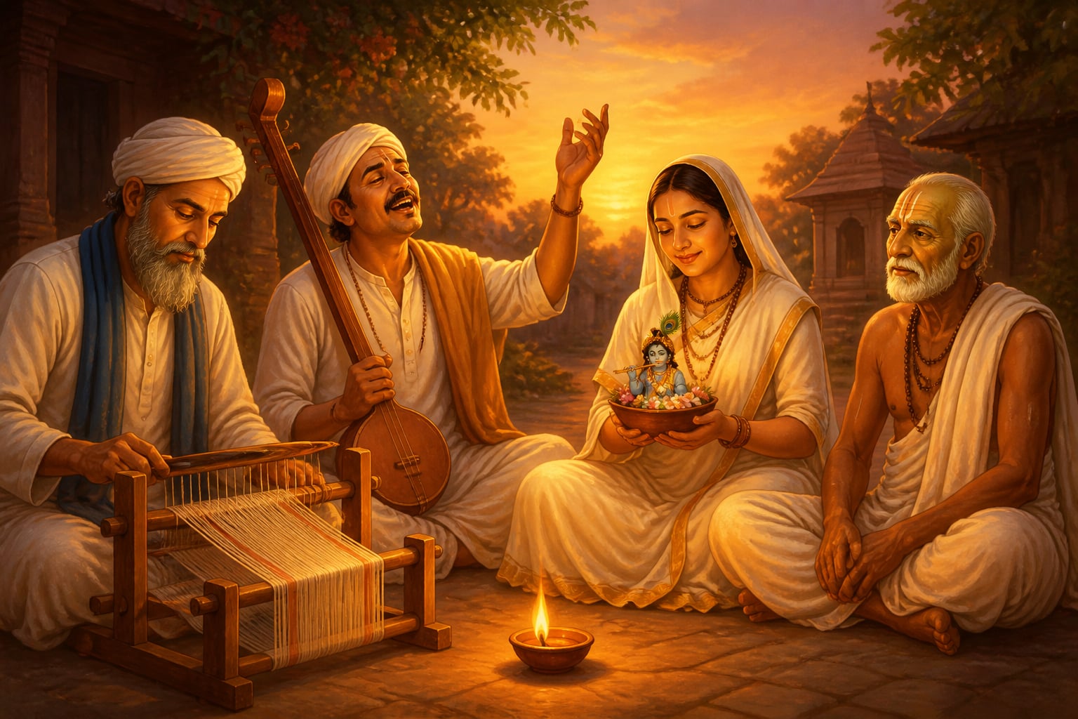 Bhakti saints across regions sustain the network through song