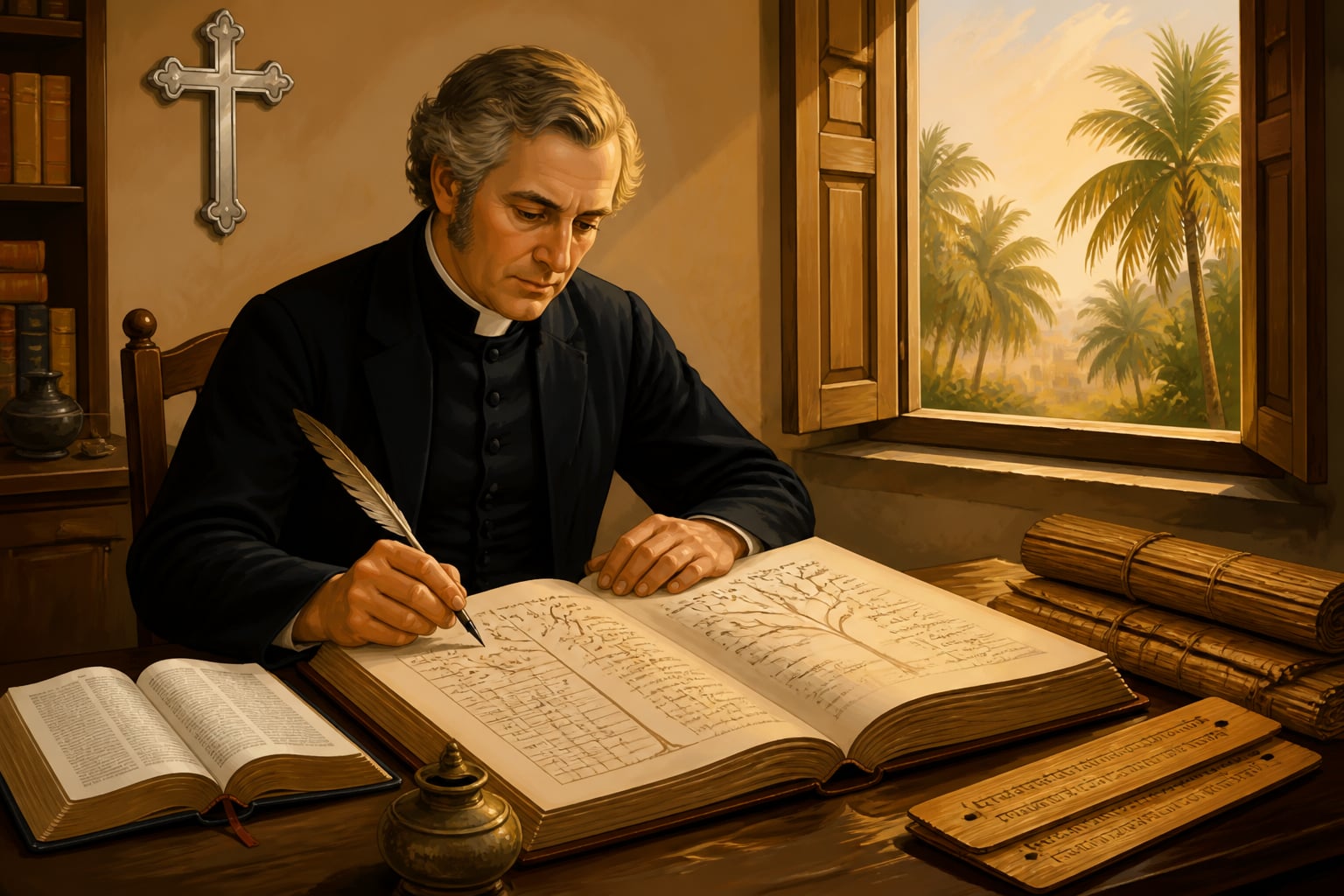 Bishop Caldwell constructing the Dravidian race theory in Madras