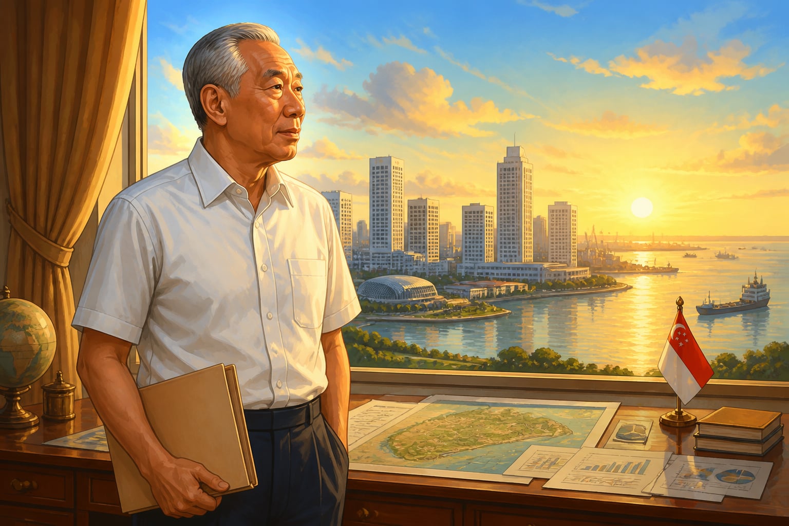 Lee Kuan Yew overseeing Singapore's strategic decolonization