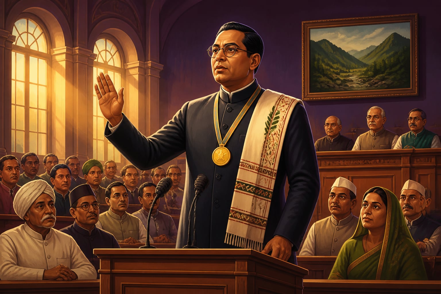 Jaipal Singh Munda speaks at the Constituent Assembly