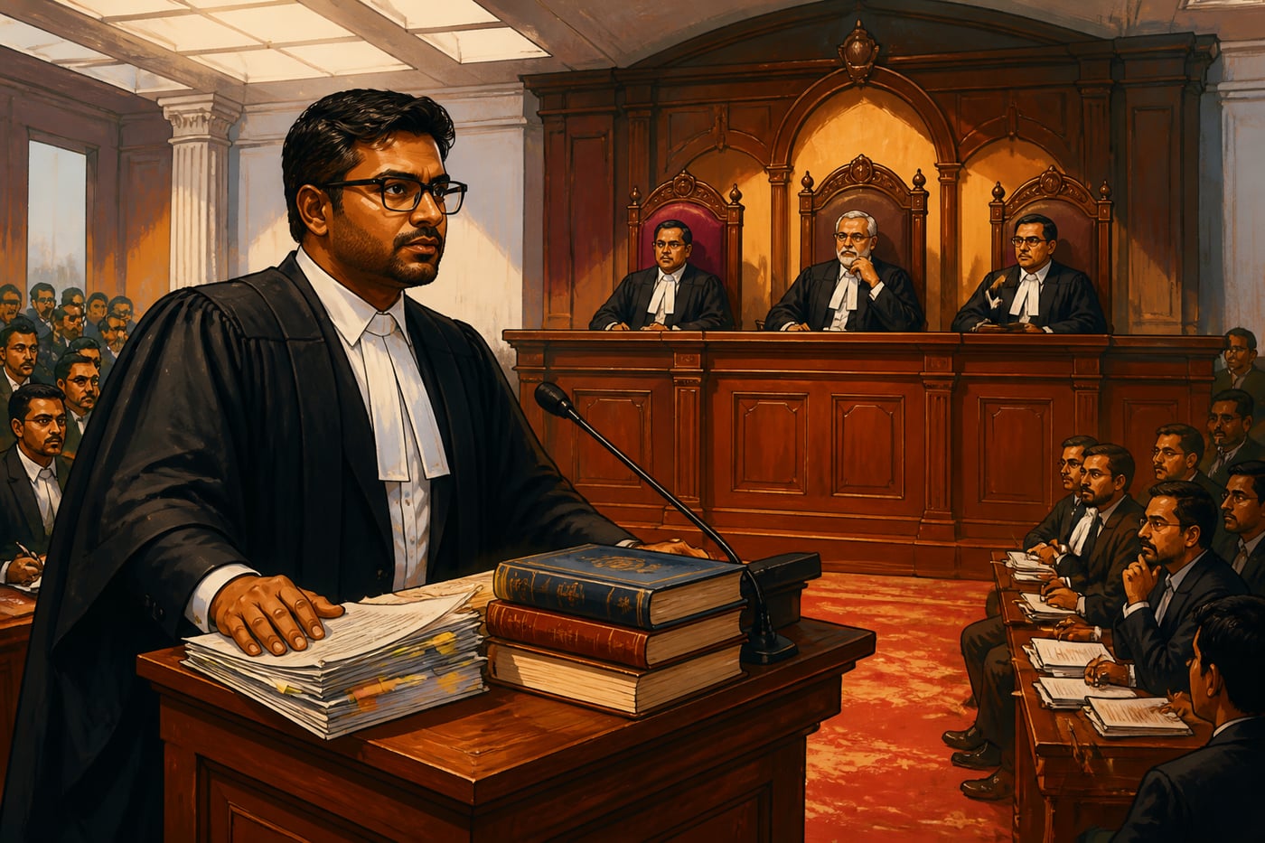 J. Sai Deepak arguing at the Supreme Court of India