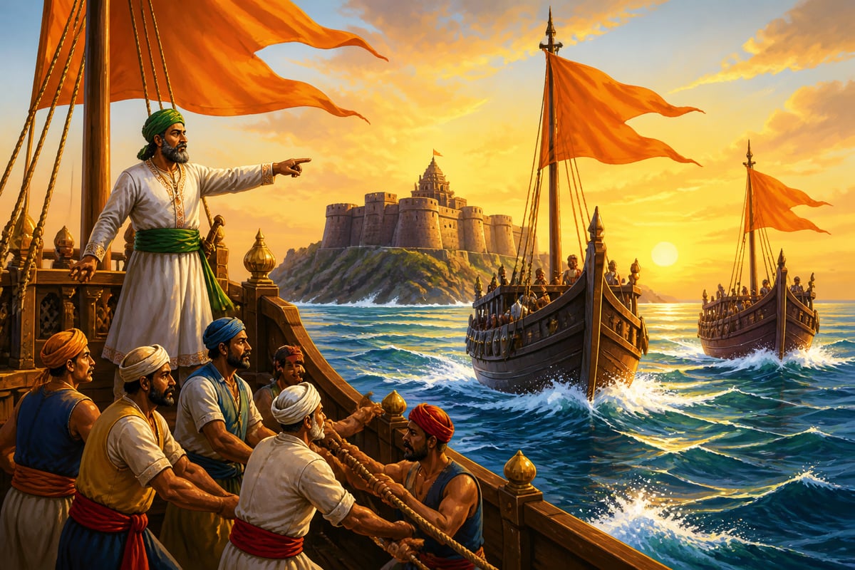 Shivaji's revolutionary navy at the Konkan coast under merit-chosen admirals