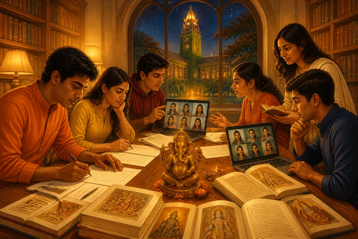 Hindu American students organizing the DGH response on campus