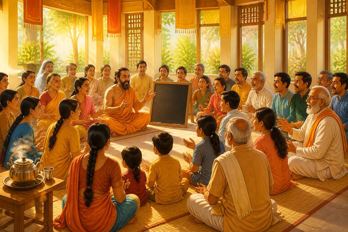 A Samskrita Bharati spoken Sanskrit camp led by Chamu Krishna Shastry