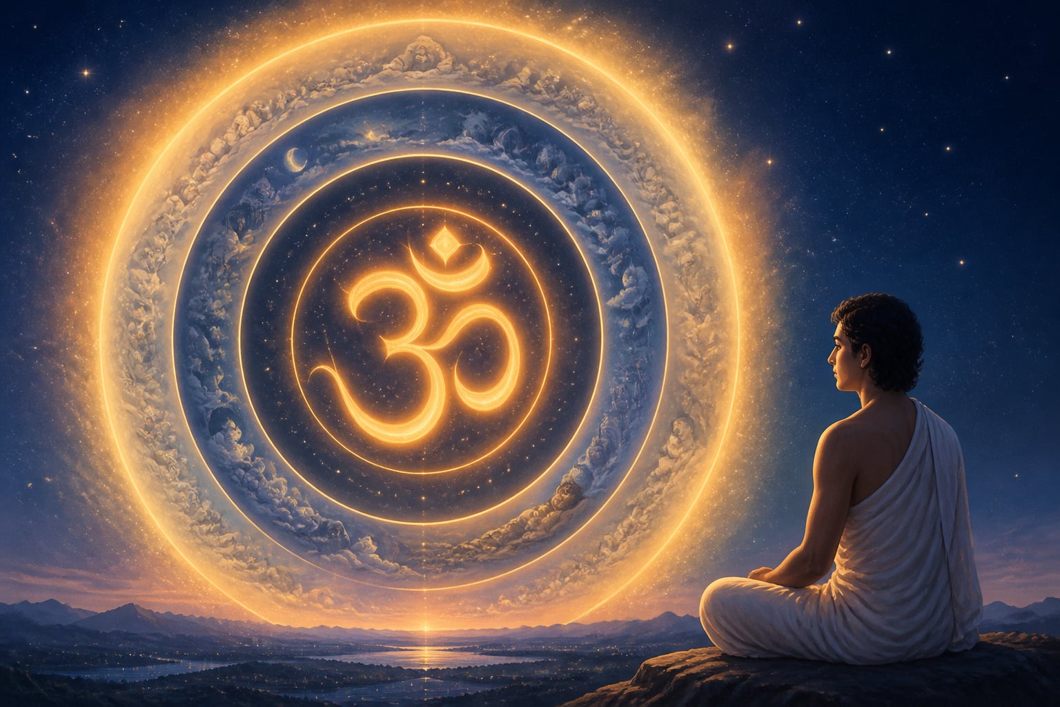 OM and the four states with turīya as silent witness